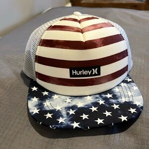 Men's Hurley snap back hat.